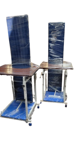Standing frame with tray
